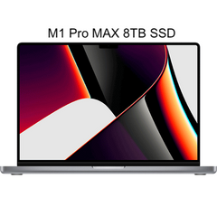 Apple 16- inch MacBook Pro with M1 Max Chip 64 GB RAM 8 TB SSD 1 Year Warranty.