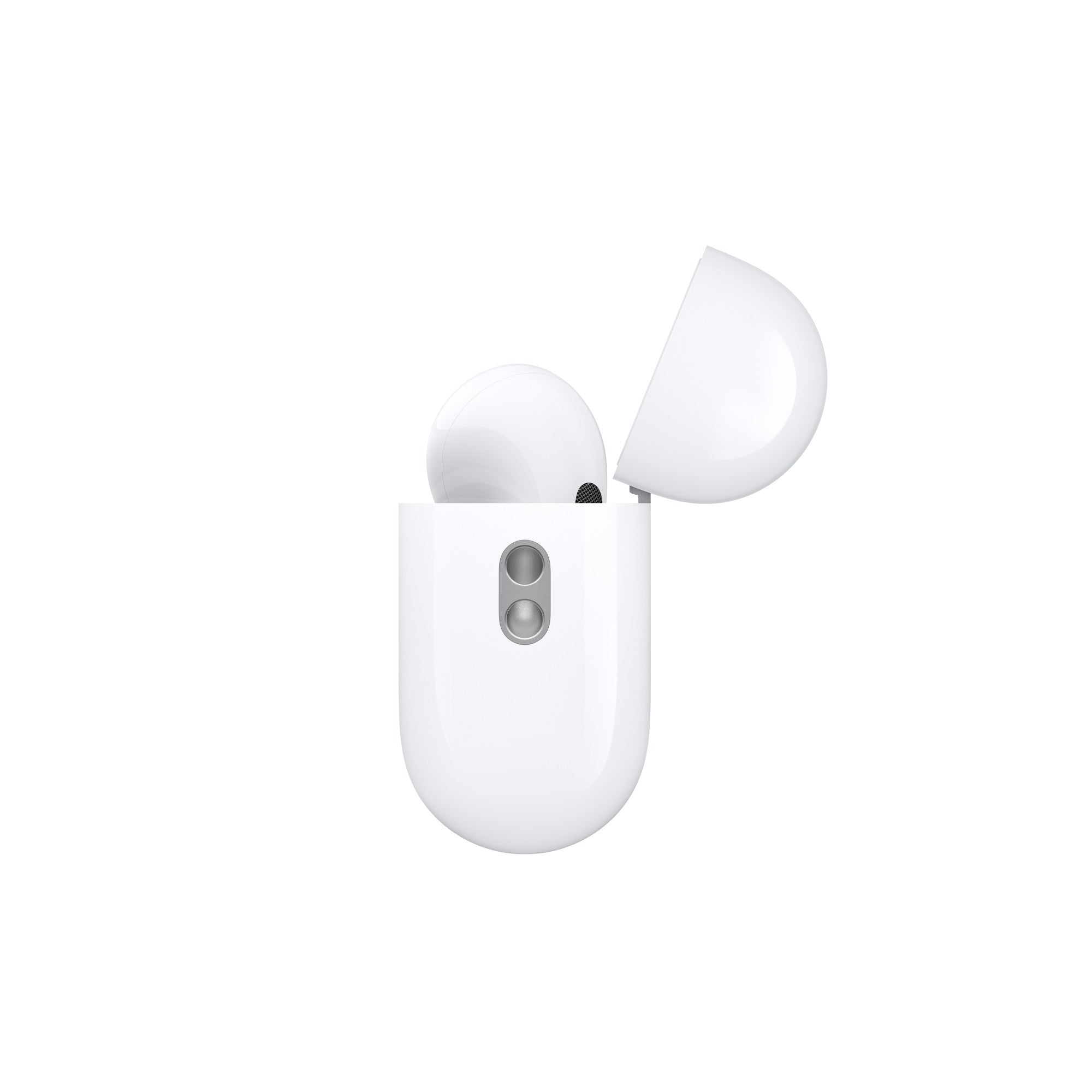 Apple AirPods Pro (2nd Gen) with MagSafe Charging Case (USB-C) close-up of earbuds