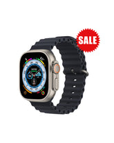 Apple Watch Ultra GPS + Cellular, 49mm Titanium Case with Midnight Black Ocean Band , New.