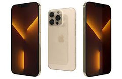 iPhone 13 Pro Max Gold 256GB Unlocked - 100% Battery Health.