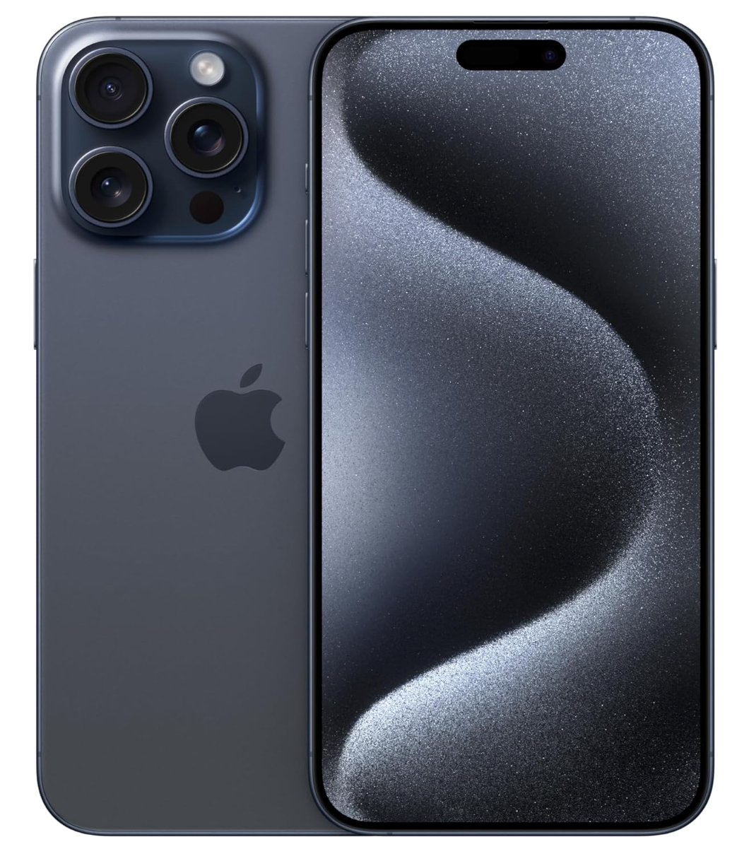 Apple iPhone 15 Pro Max, 128GB, Black Titanium - Unlocked.