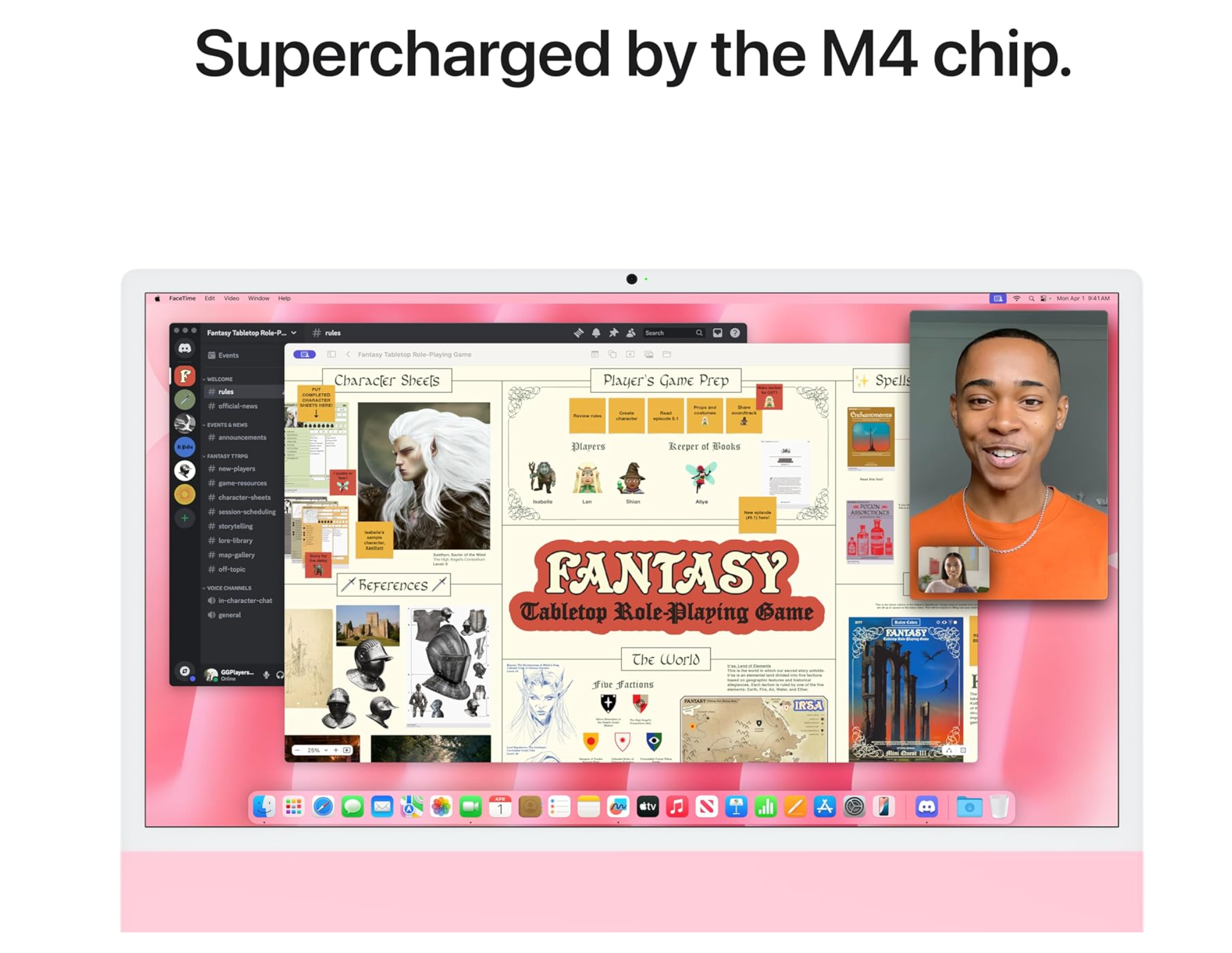 Apple M4 chip with 8-core CPU, 8-core GPU, 16-core Neural Engine 24-inch 4.5K Retina display / Standard glass 16GB unified memory 256GB SSD -Blue Like New