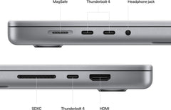 Apple MacBook Pro 16-inch (M2 Pro, 32GB RAM, 2TB SSD) 1 Year Warranty side profile