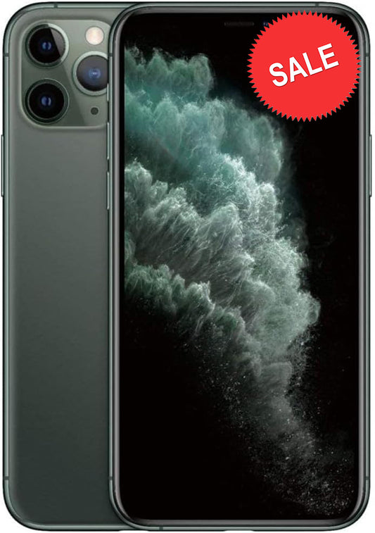 Apple iPhone 11 Pro, US Version, 256GB, Space Gray - Unlocked (Renewed) Midnight Green