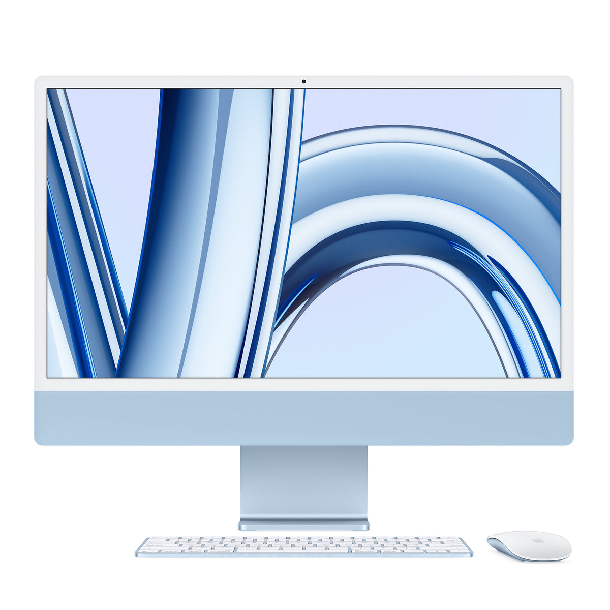 Apple M4 chip with 8-core CPU, 8-core GPU, 16-core Neural Engine 24-inch 4.5K Retina display / Standard glass 16GB unified memory 256GB SSD -Blue Like New