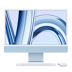 Apple M4 chip with 8-core CPU, 8-core GPU, 16-core Neural Engine 24-inch 4.5K Retina display / Standard glass 16GB unified memory 256GB SSD -Blue Like New
